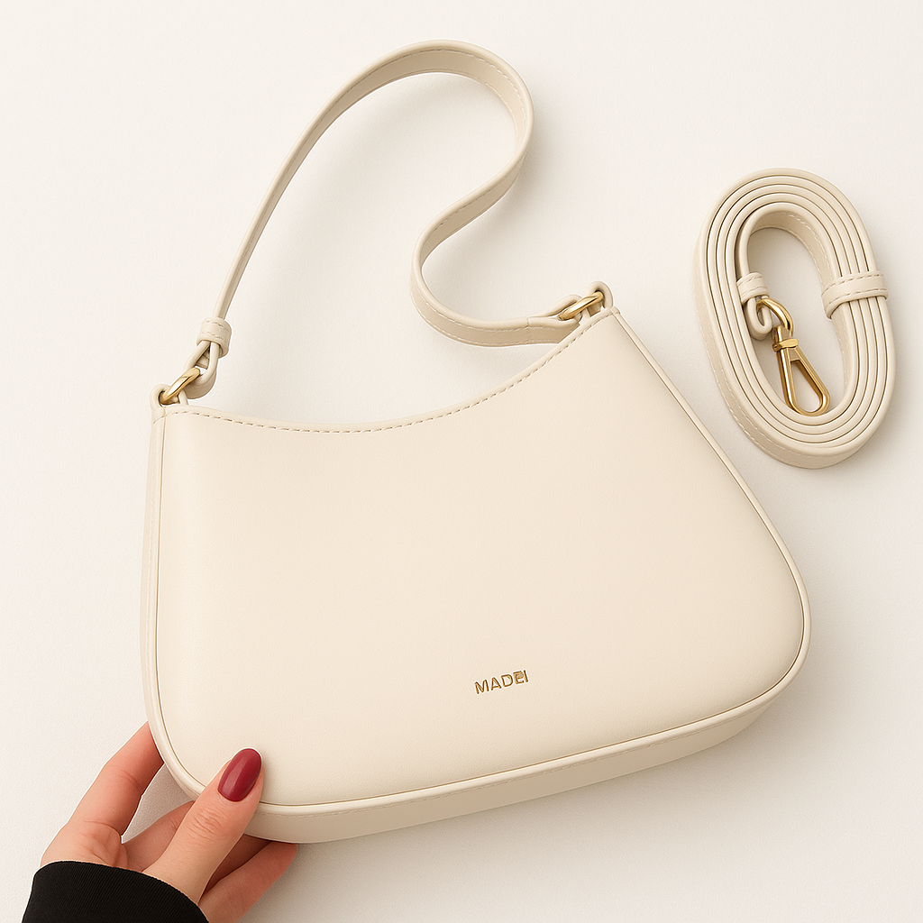 Adjustable Strap PU Leather Shoulder Bag