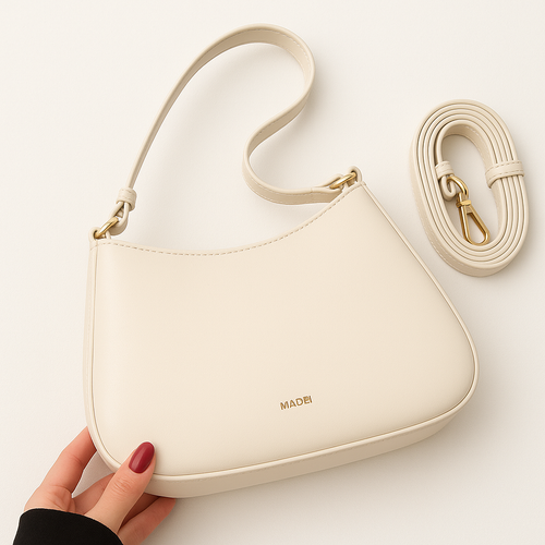 Adjustable Strap PU Leather Shoulder Bag