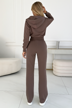 Cozy Women's Zip-Up Hooded Tracksuit