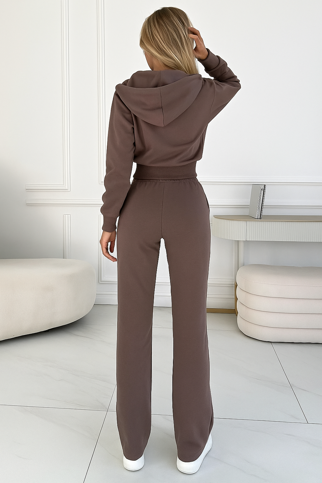 Cozy Women's Zip-Up Hooded Tracksuit
