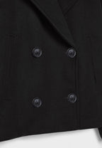 Jitske - Stylish Short Peacoat with Double Button Closure