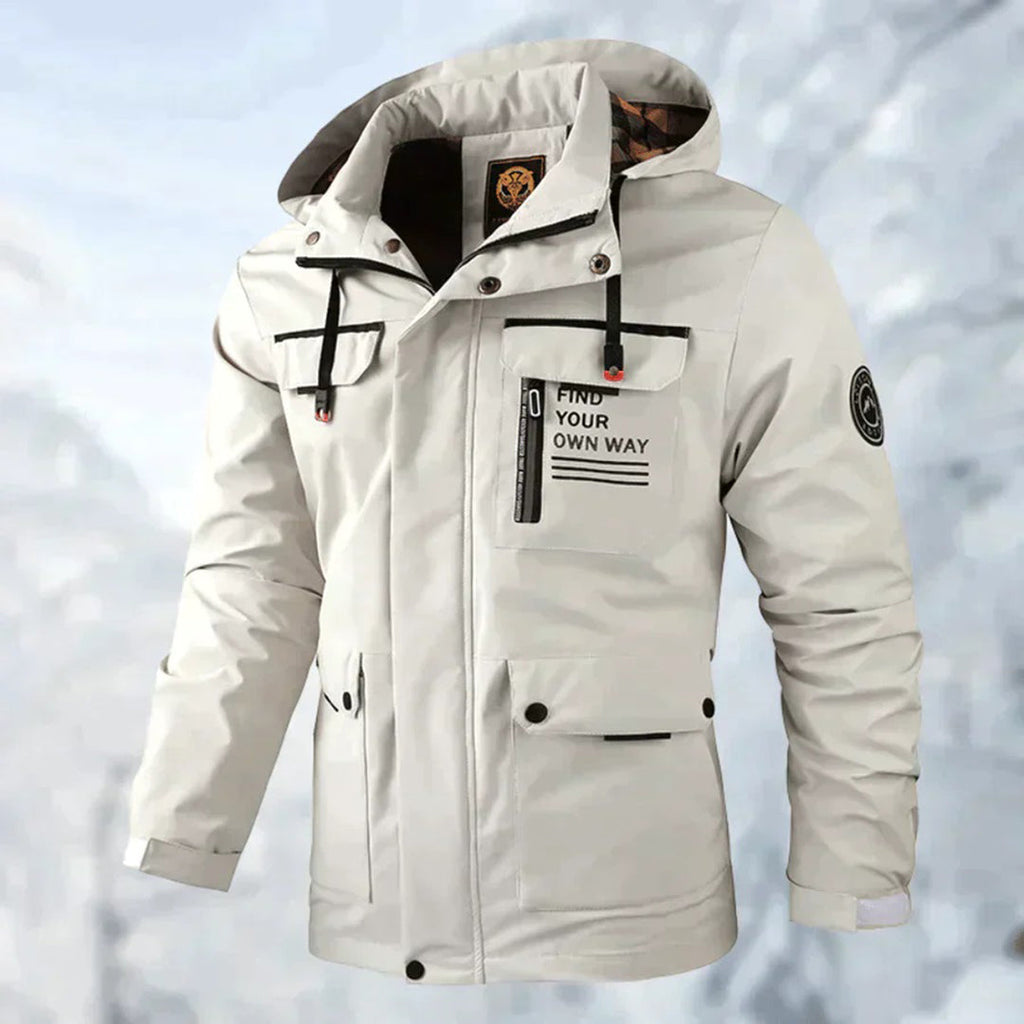 DAMIAN - Hooded Men's Rain Jacket