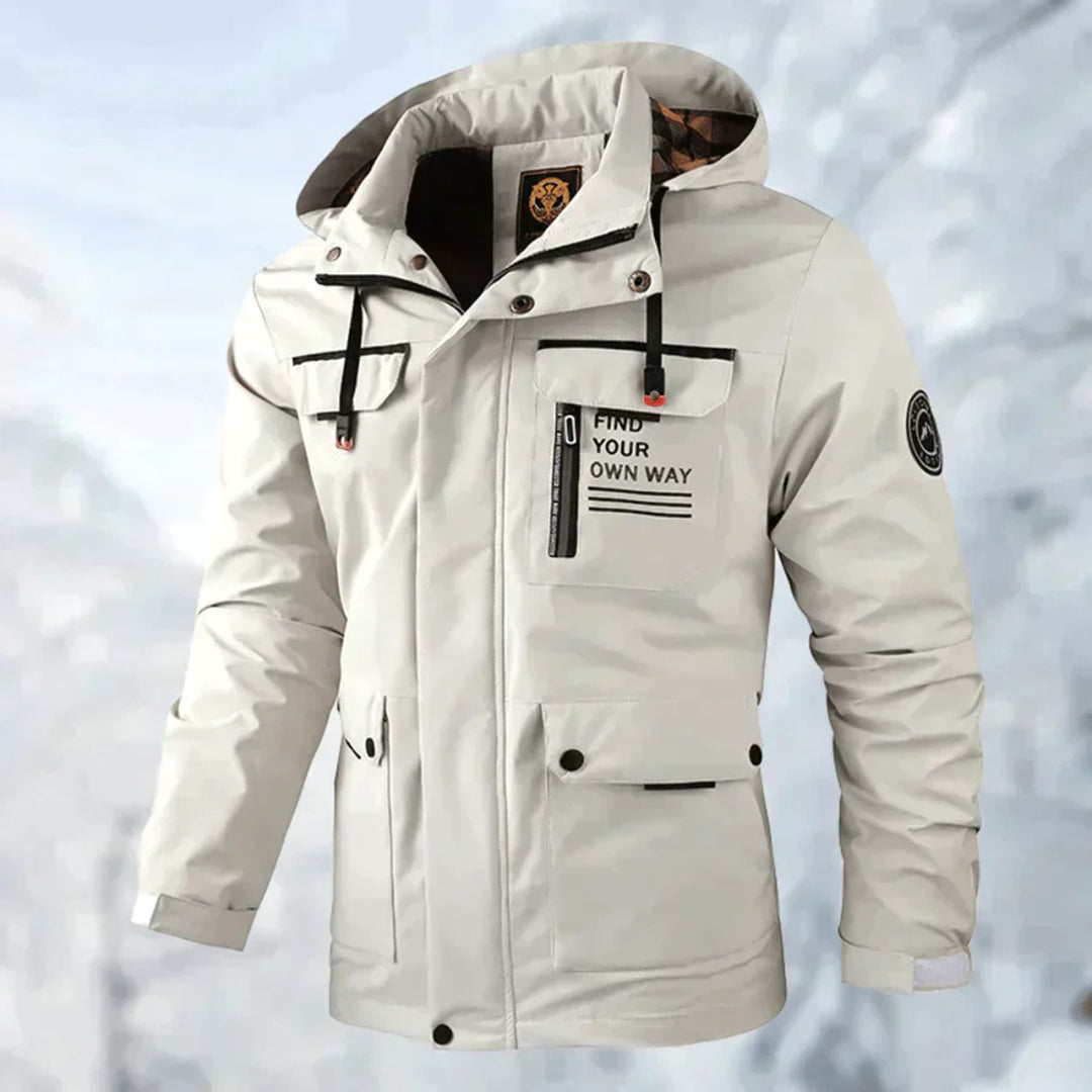 DAMIAN - Hooded Men's Rain Jacket