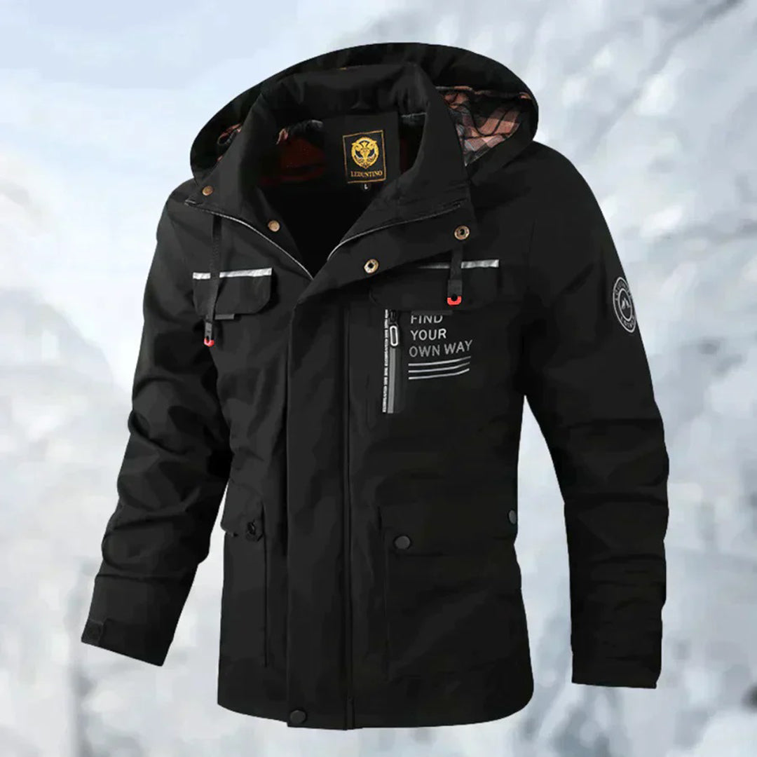 DAMIAN - Hooded Men's Rain Jacket
