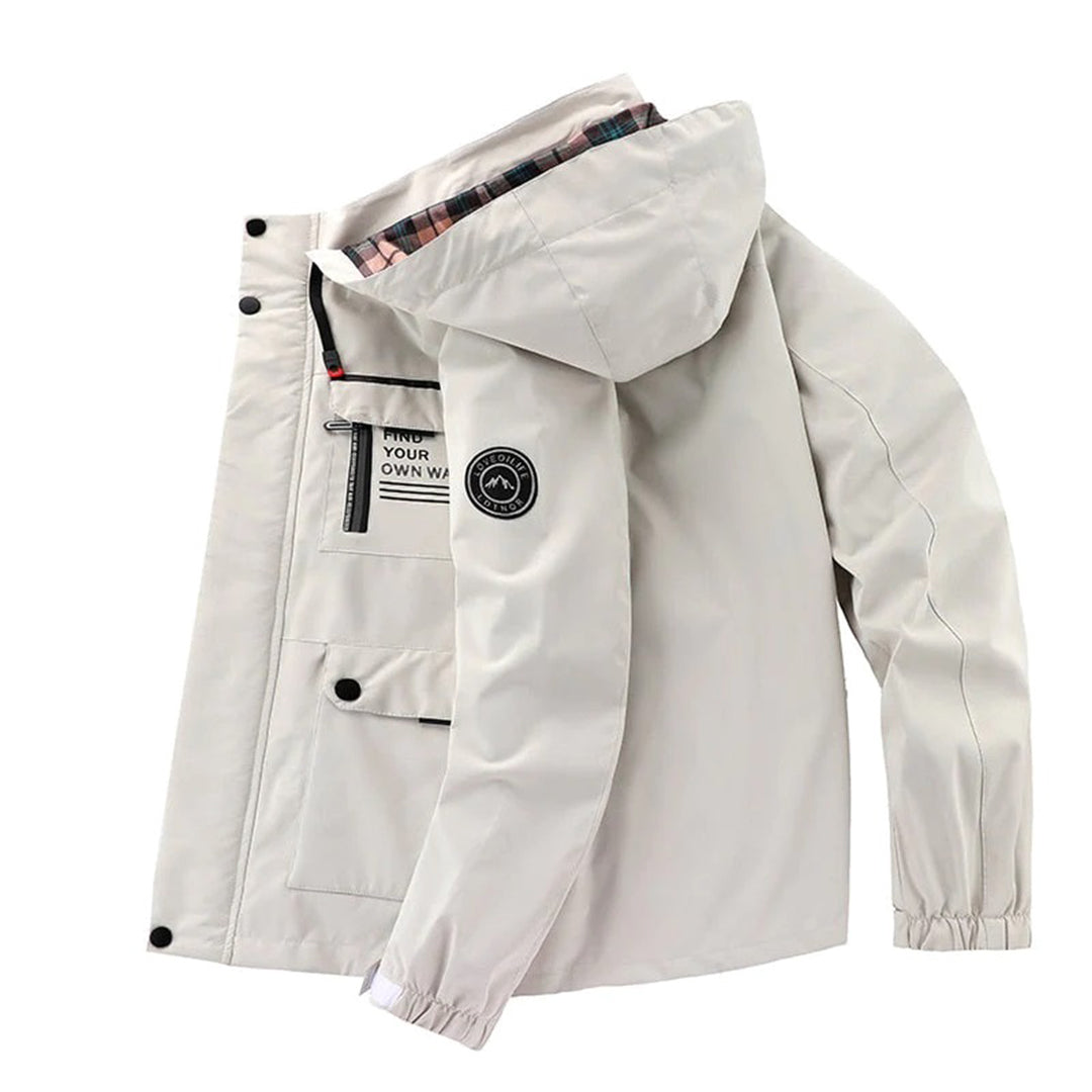 DAMIAN - Hooded Men's Rain Jacket