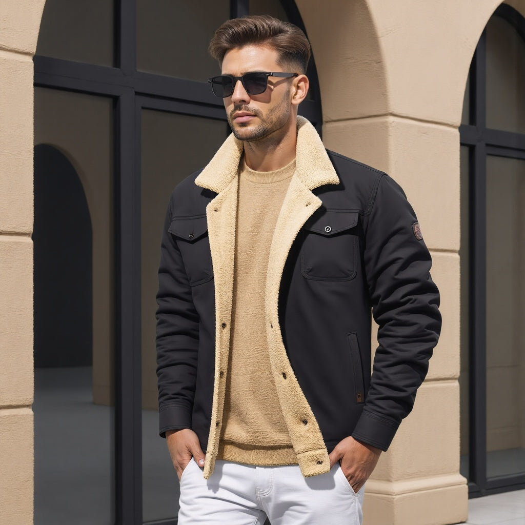DIRK - Men's Vintage Bomber Jacket - Ideal for Spring and Summer