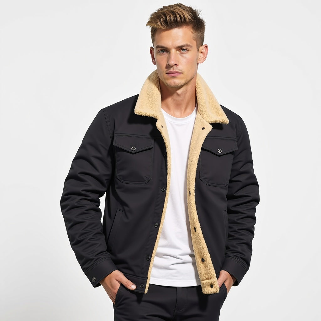 DIRK - Men's Vintage Bomber Jacket - Ideal for Spring and Summer