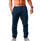 Men's Lightweight Summer Linen Trousers by Drake