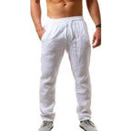 Men's Lightweight Summer Linen Trousers by Drake