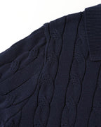 FLORENCE Cable Knit Polo Shirt