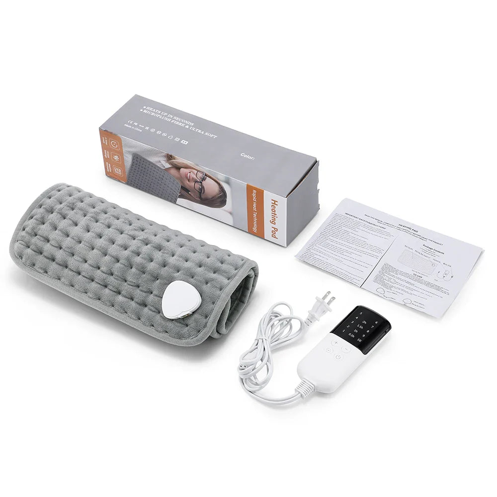 Multifunctional Electric Heating Pad – 10 Temperature Settings, Microfiber Physiotherapy Cushion, 60x30 cm
