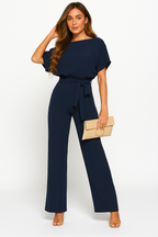 Jinte-Rose - Bow-Detail Jumpsuit