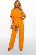 Jinte-Rose - Bow-Detail Jumpsuit