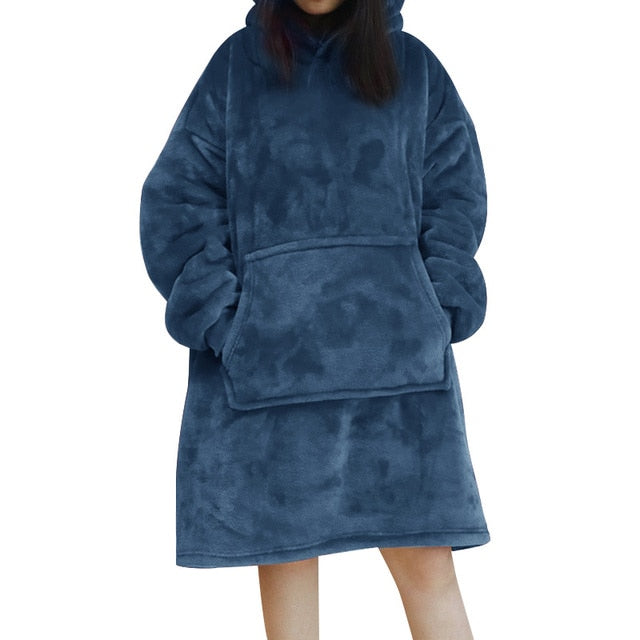 Cozy Fleece Hoodie Blanket - Perfect for Winter