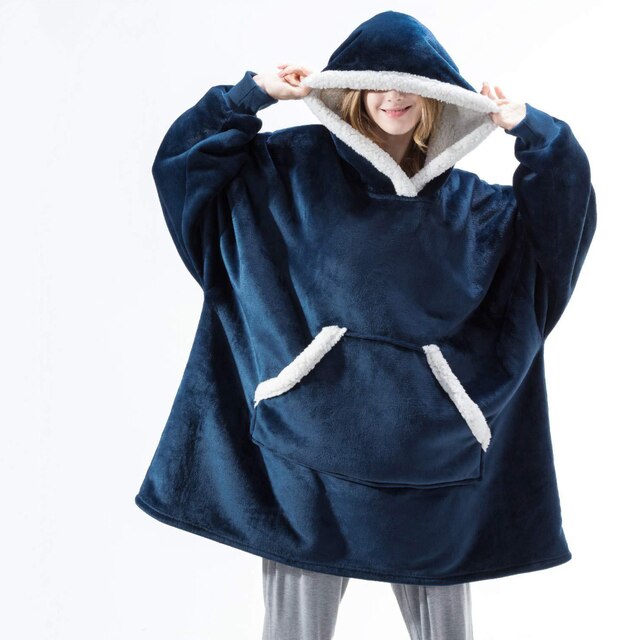Cozy Fleece Hoodie Blanket - Perfect for Winter