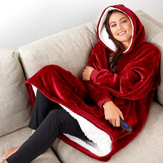 Cozy Fleece Hoodie Blanket - Perfect for Winter