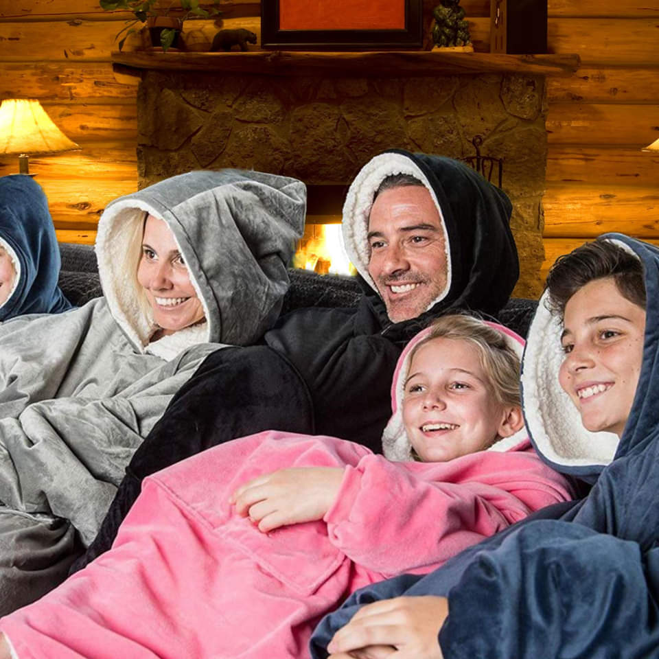 Cozy Fleece Hoodie Blanket - Perfect for Winter