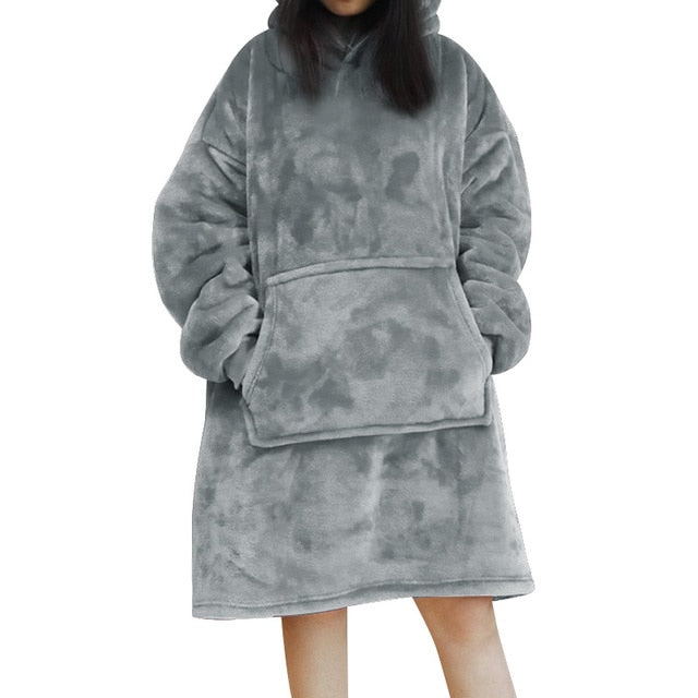 Cozy Fleece Hoodie Blanket - Perfect for Winter