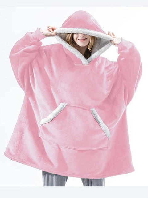 Cozy Fleece Hoodie Blanket - Perfect for Winter