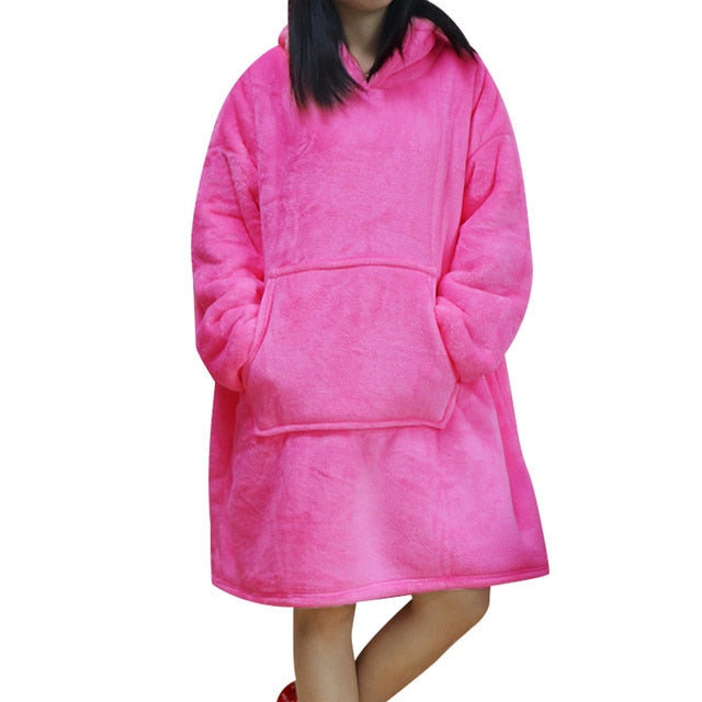Cozy Fleece Hoodie Blanket - Perfect for Winter