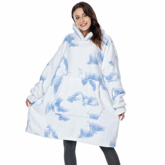Cozy Fleece Hoodie Blanket - Perfect for Winter