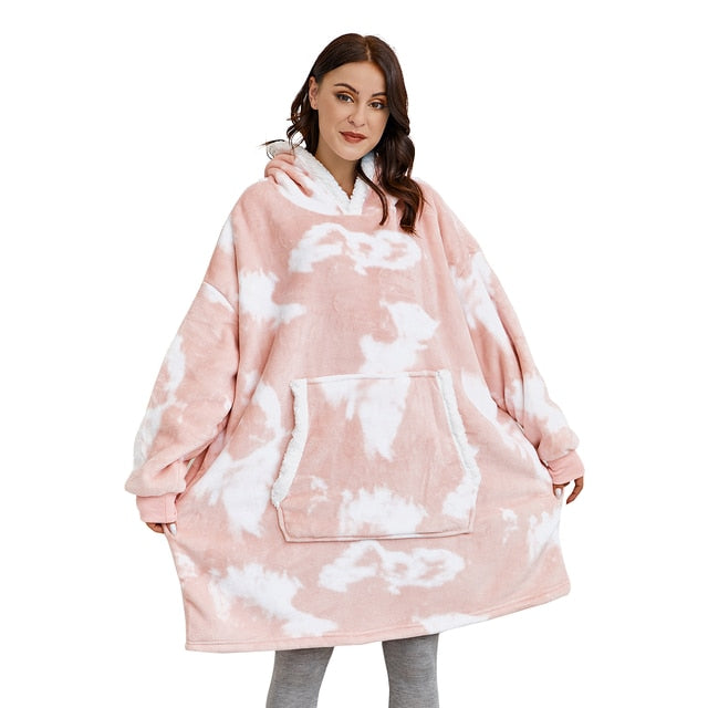 Cozy Fleece Hoodie Blanket - Perfect for Winter