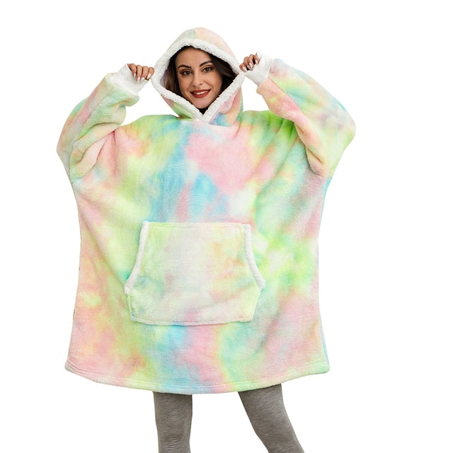 Cozy Fleece Hoodie Blanket - Perfect for Winter