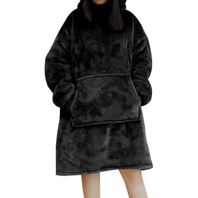 Cozy Fleece Hoodie Blanket - Perfect for Winter
