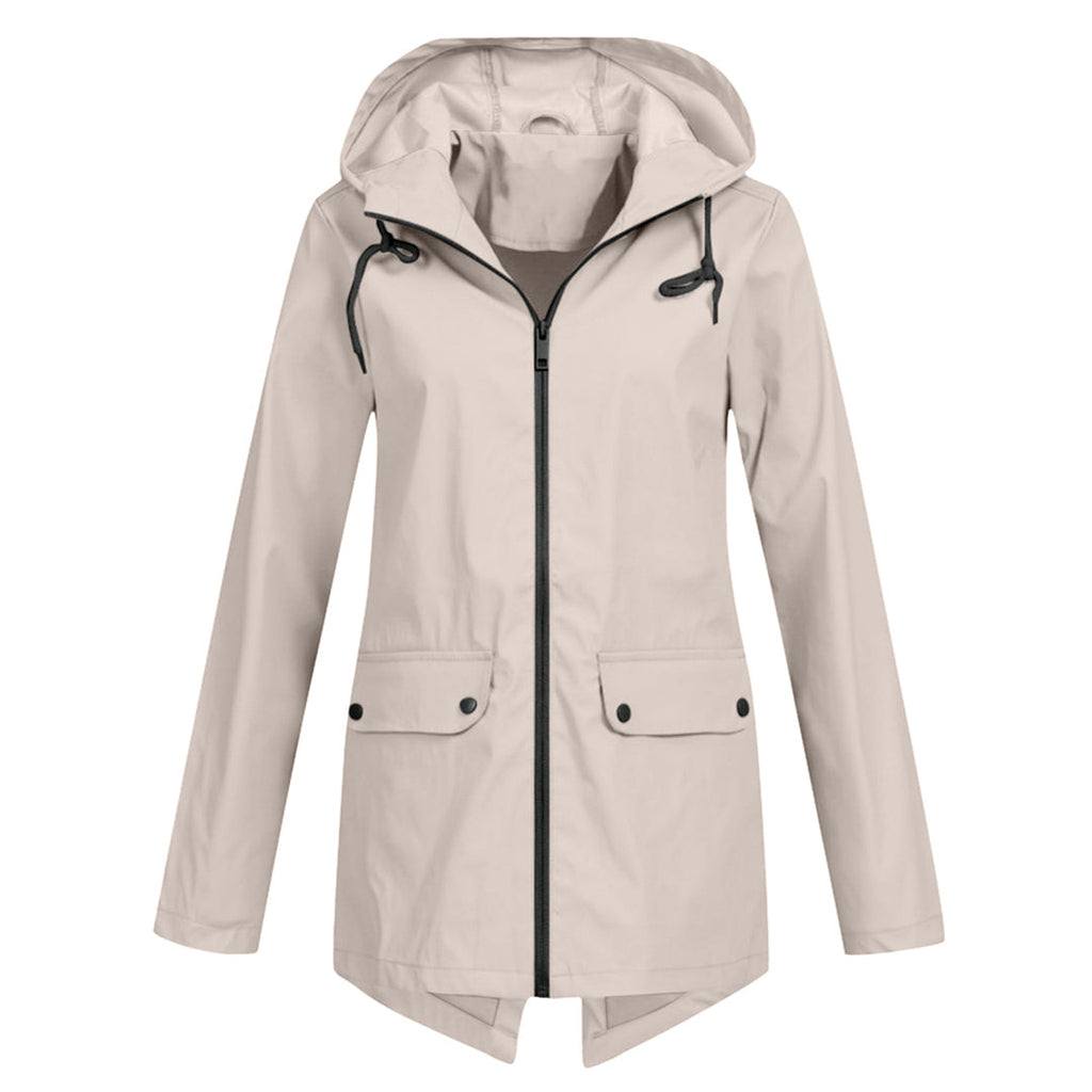 Women's Wind- and Water-Resistant Softshell Rain Jacket with Hood
