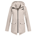 Women's Wind- and Water-Resistant Softshell Rain Jacket with Hood