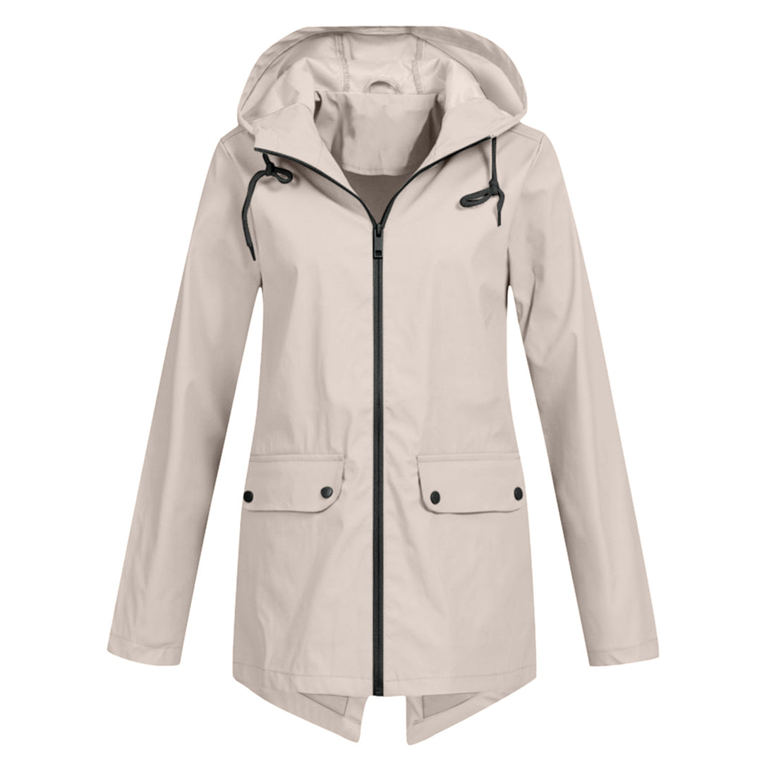 Women's Wind- and Water-Resistant Softshell Rain Jacket with Hood
