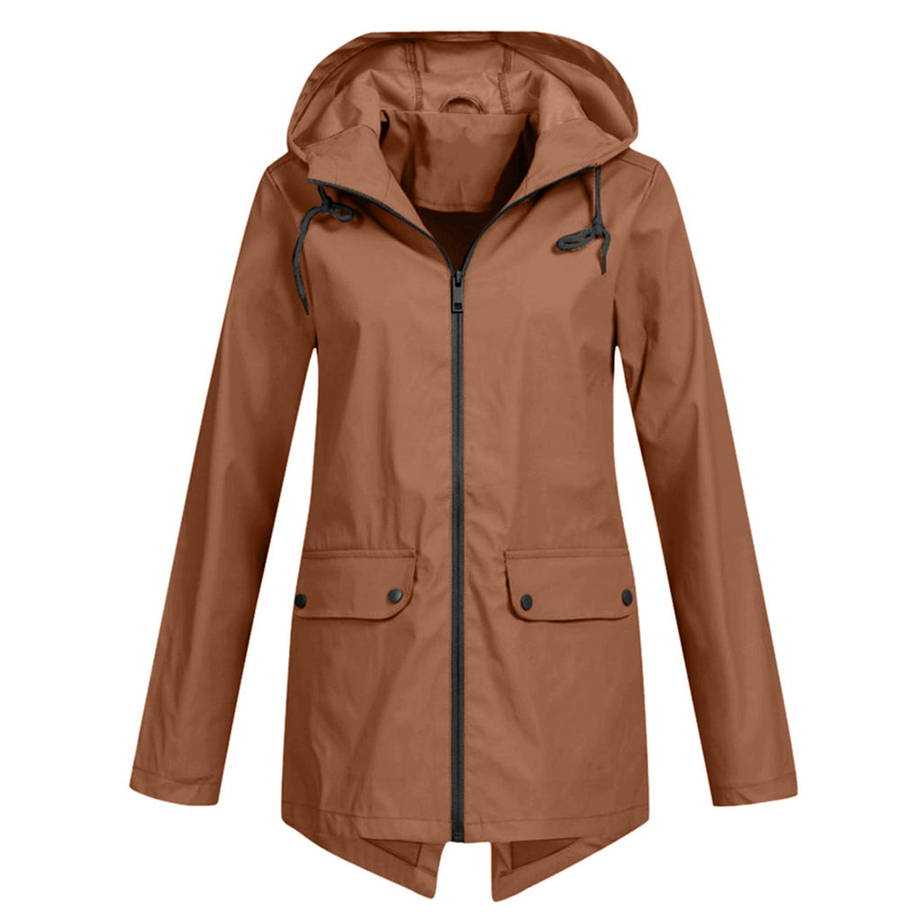 Women's Wind- and Water-Resistant Softshell Rain Jacket with Hood