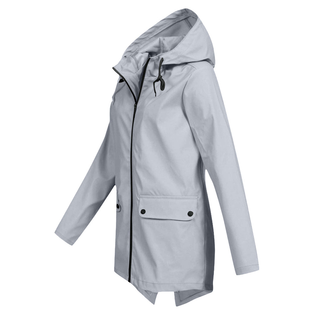 Women's Wind- and Water-Resistant Softshell Rain Jacket with Hood