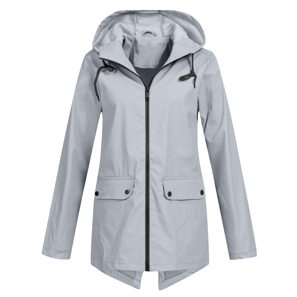 Women's Wind- and Water-Resistant Softshell Rain Jacket with Hood