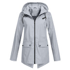Women's Wind- and Water-Resistant Softshell Rain Jacket with Hood