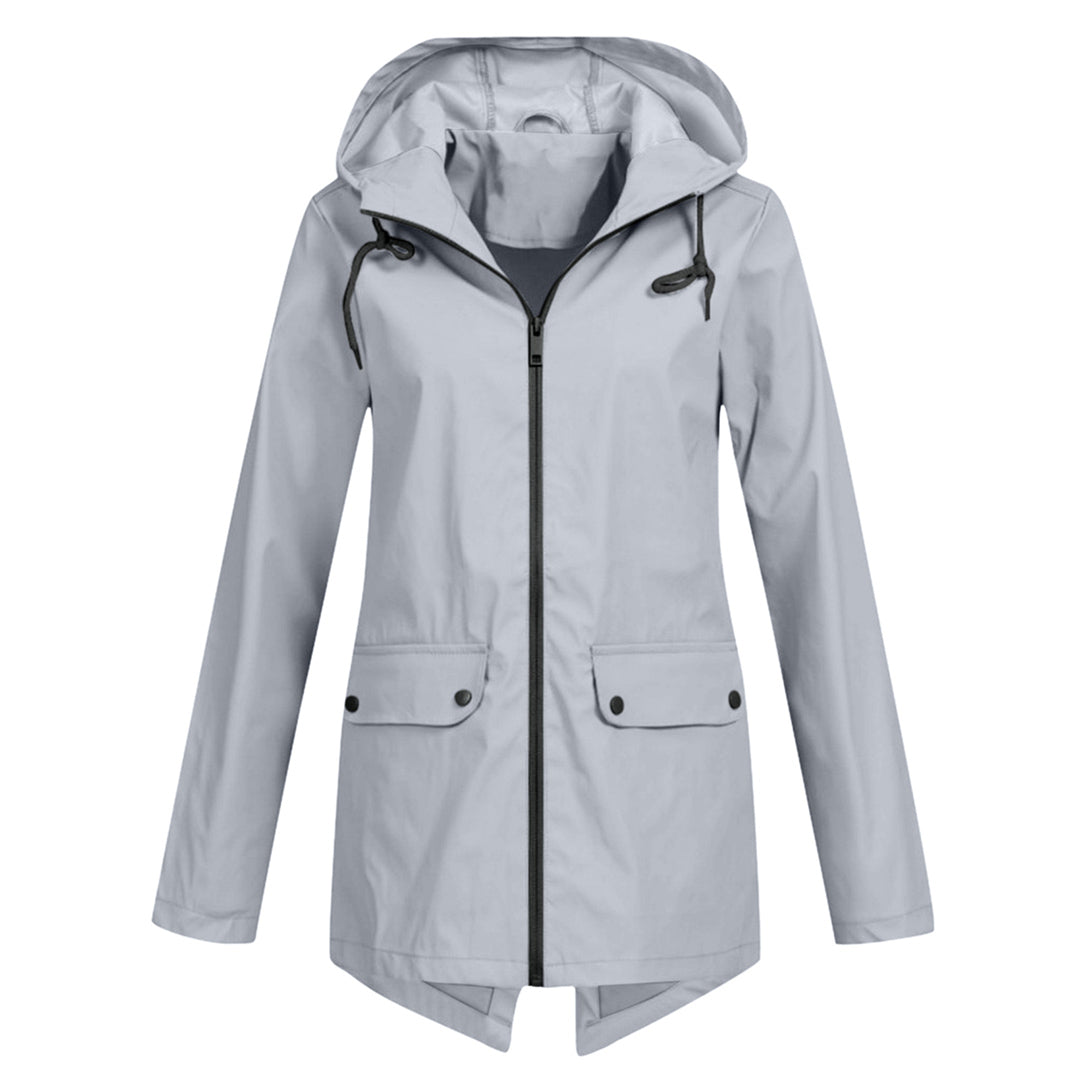 Women's Wind- and Water-Resistant Softshell Rain Jacket with Hood