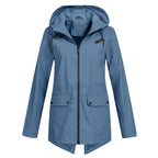 Women's Wind- and Water-Resistant Softshell Rain Jacket with Hood