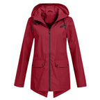 Women's Wind- and Water-Resistant Softshell Rain Jacket with Hood