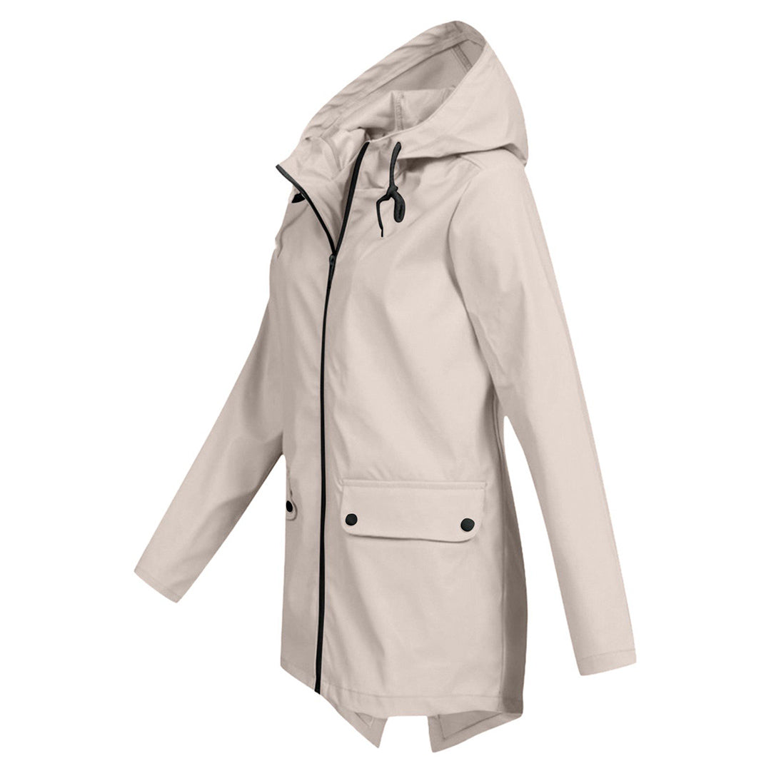 Women's Wind- and Water-Resistant Softshell Rain Jacket with Hood