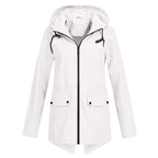 Women's Wind- and Water-Resistant Softshell Rain Jacket with Hood