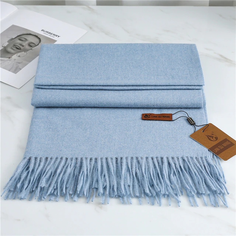 Extra Length Fringed Scarf for Women