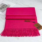 Extra Length Fringed Scarf for Women