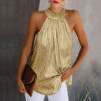 Elif - Sparkling Halter Neck Top