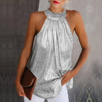 Elif - Sparkling Halter Neck Top