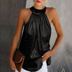 Elif - Sparkling Halter Neck Top