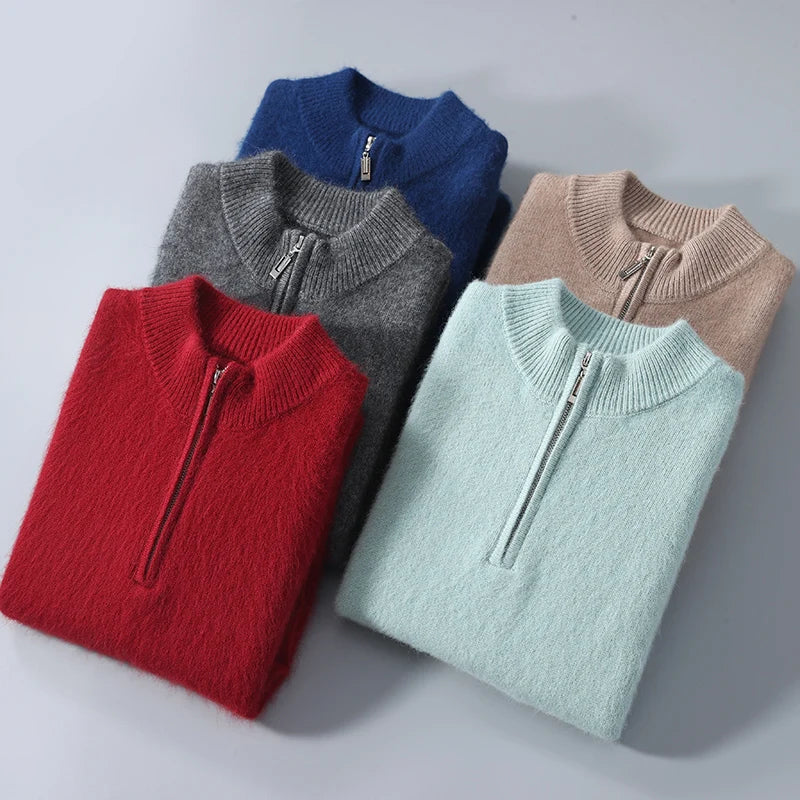 Geneva Cashmere Zip Hoodie