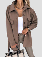 Dena - Stylish Lightweight Women's Jacket with Button Details