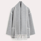 LATRICE - Elegant Coat with Scarf