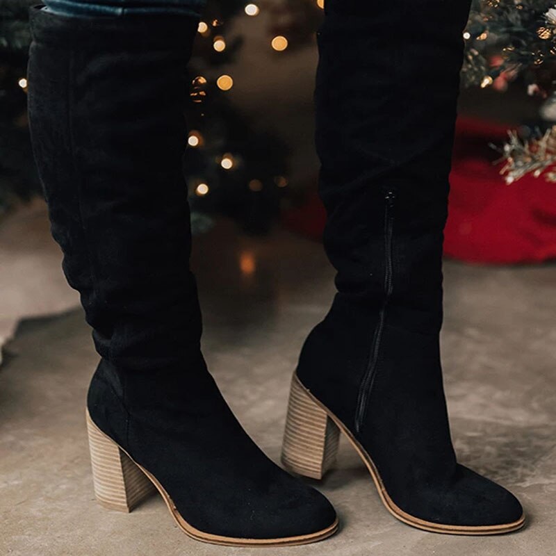 Women's High-Heeled Winter Boots