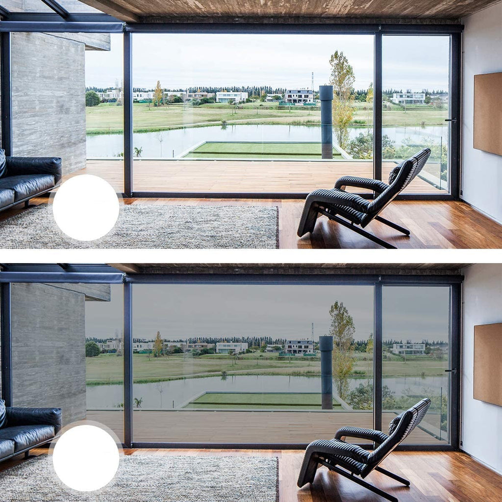 Daytime Privacy and Clarity with Reflective Window Film